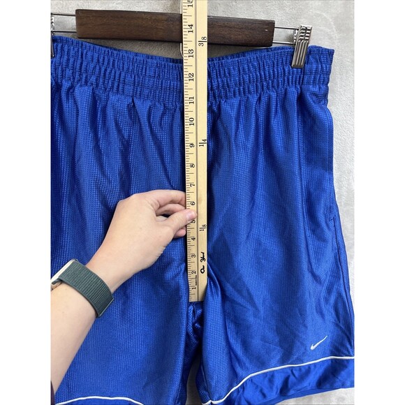 Nike Basketball Shorts Men’s S Bright Blue 9" Inseam Athletic Drawstring Waist - Picture 7 of 8
